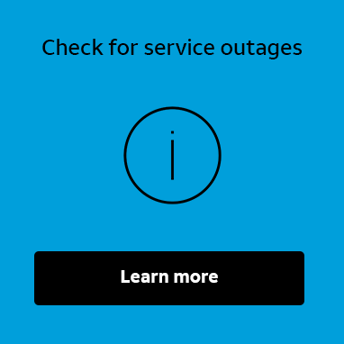 Check for service outages.  Learn more
